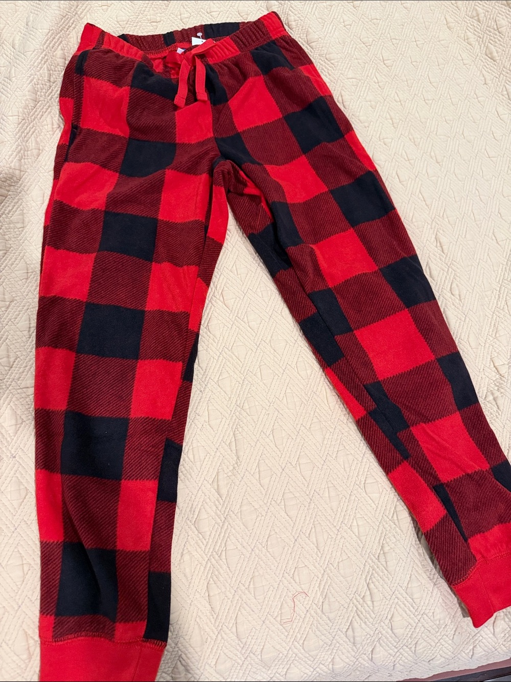 Plaid Kids Red and Black Buffalo Pajama Bottomsfor Christmas